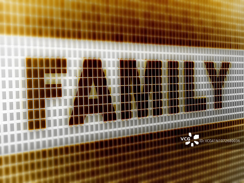 屏幕上的“家庭”图片素材