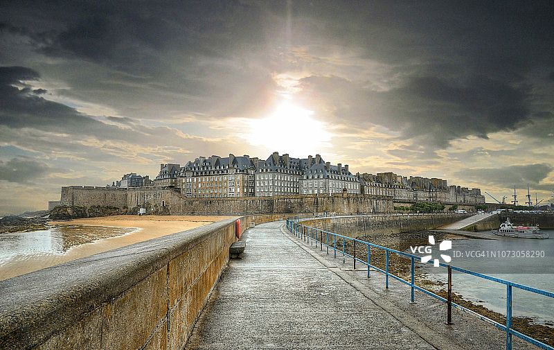 法国圣马洛城市风光图片素材