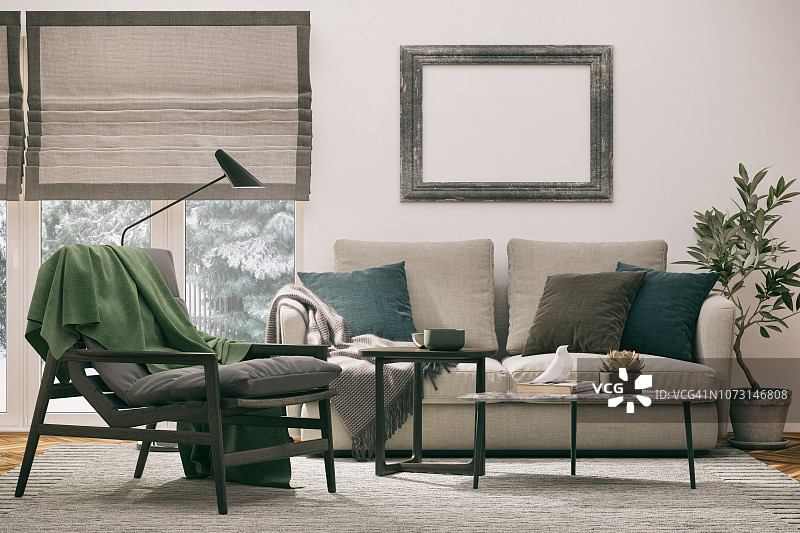 舒适的扶手椅和沙发图片素材