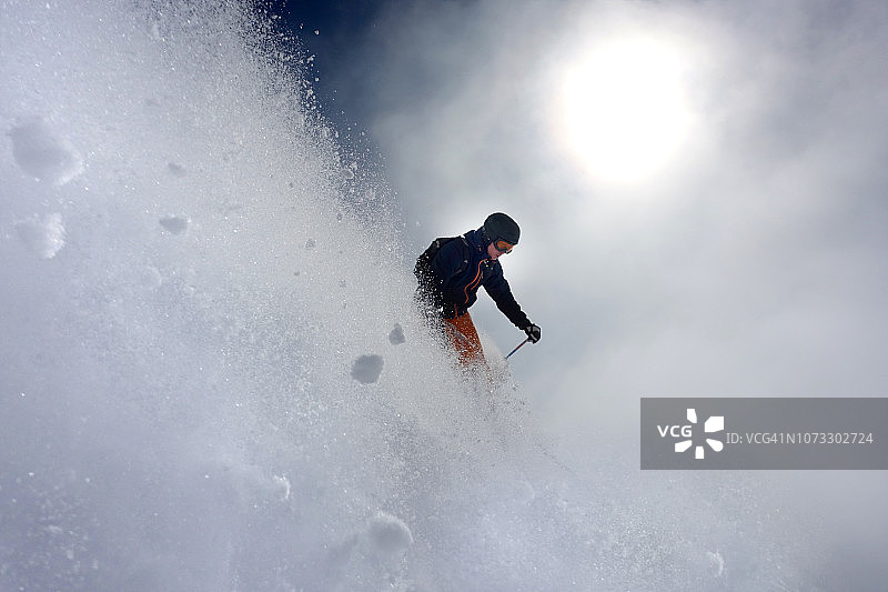奥地利圣安东极速滑雪图片素材