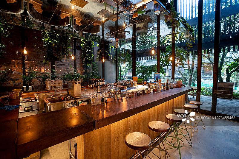 酒吧内部景观 - 无人图片素材