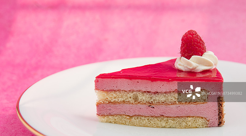 覆盆子蛋糕图片素材