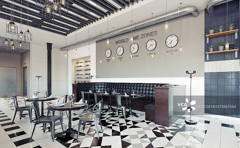 现代餐厅室内设计图片素材