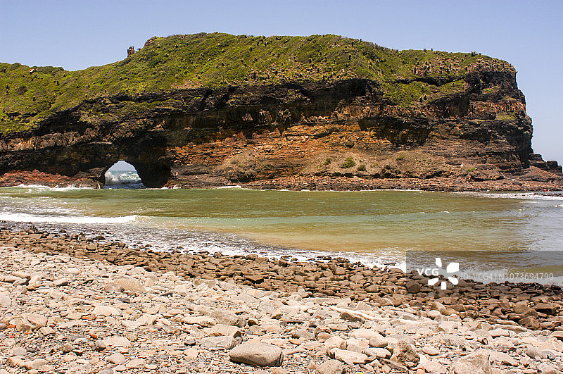 墙上的洞，南非东开普省咖啡湾图片素材