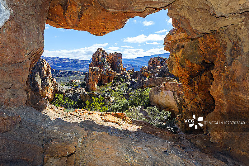 南非西开普省瑟德堡山脉的斯塔德萨尔洞穴图片素材