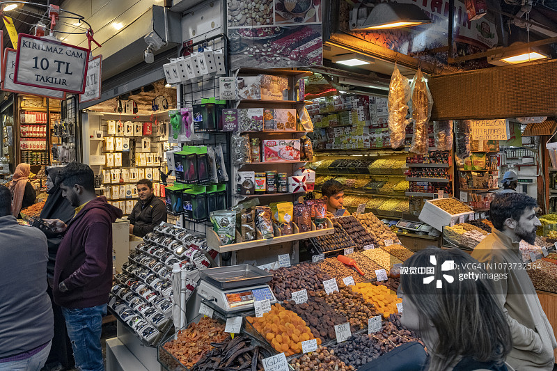 土耳其伊斯坦布尔香料市场图片素材