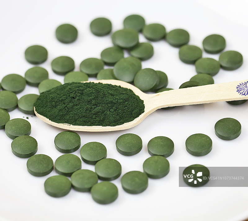 有机螺旋藻图片素材