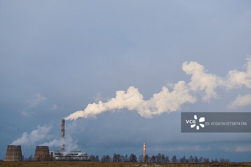 工业景观：电力工业火电站图片素材