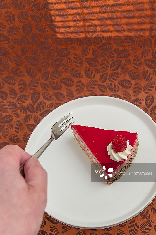 覆盆子蛋糕图片素材