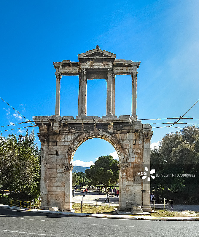 希腊雅典哈德良拱门图片素材