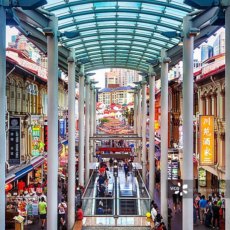 新加坡唐人街宝塔街图片素材