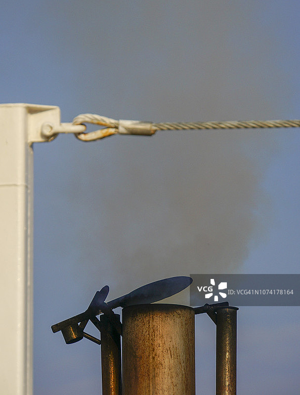 排放烟雾的排气管图片素材