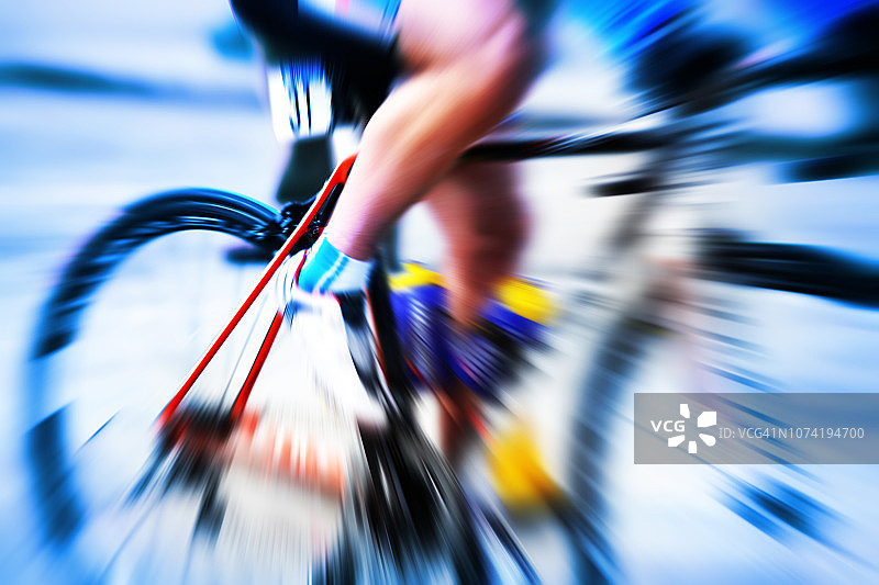 竞速自行车运动员图片素材