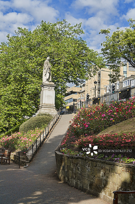 爱丁堡王子街花园花坛图片素材