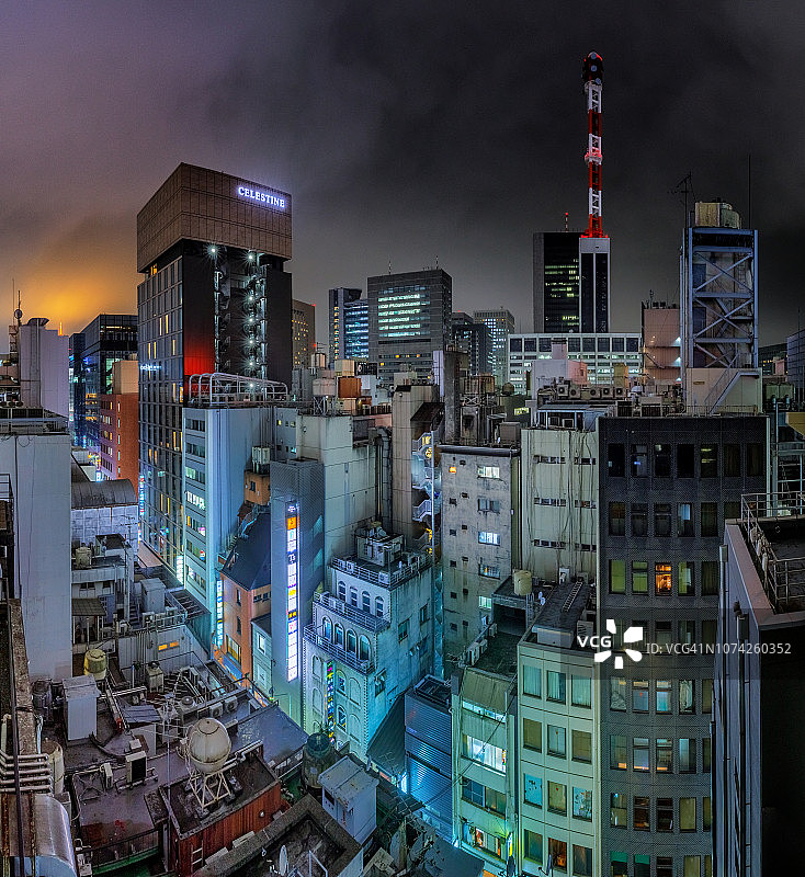 日本东京银座后街图片素材