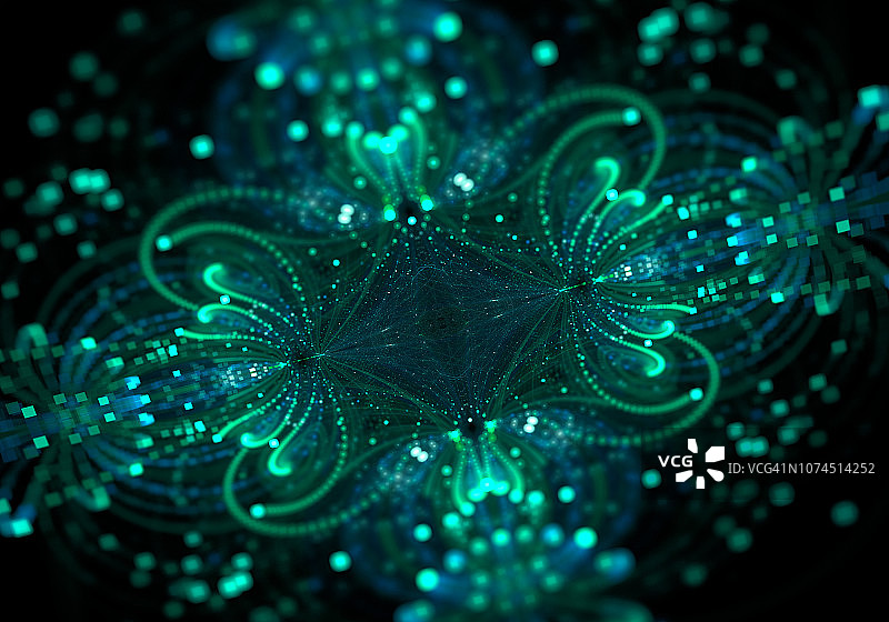 抽象浅绿花卉散景闪光喷溅图片素材