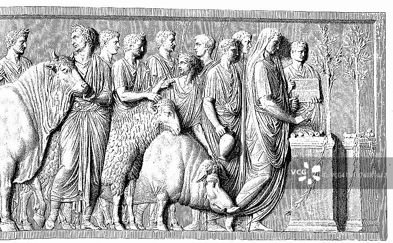 古罗马祭祀活动图片素材