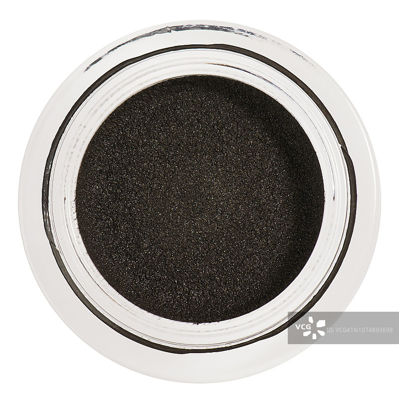 白色背景上的黑色眼影图片素材