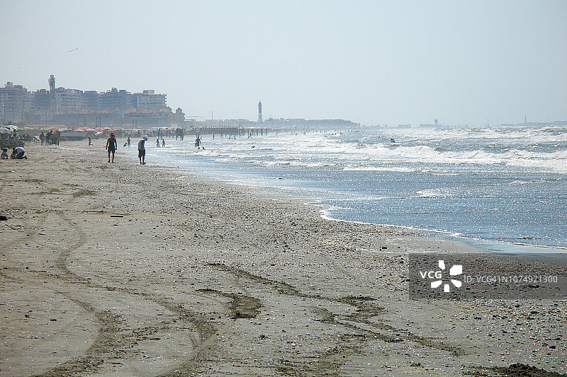 埃及塞得港地中海海岸图片素材