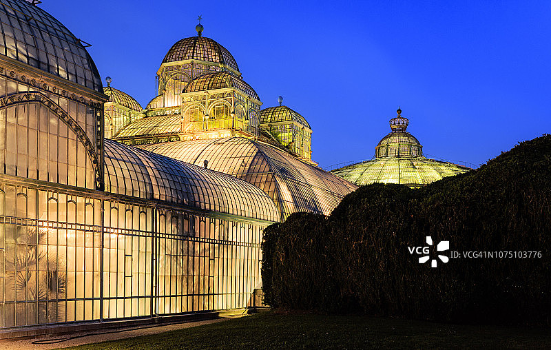 拉肯（布鲁塞尔）皇家温室，比利时图片素材