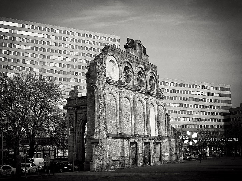 德国柏林安哈尔特火车站的废墟图片素材