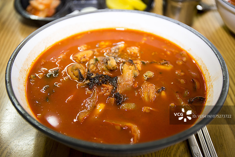 韩式辣海鲜面图片素材