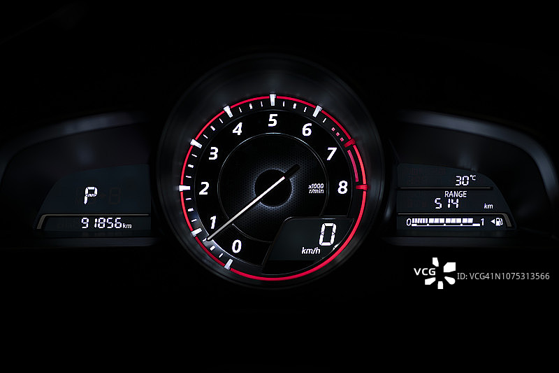 现代汽车车速表面板图片素材