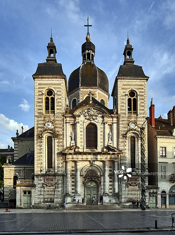 索恩河畔沙隆的圣彼得教堂图片素材