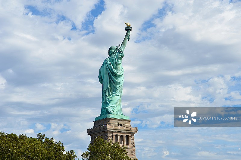 纽约市的自由女神像图片素材