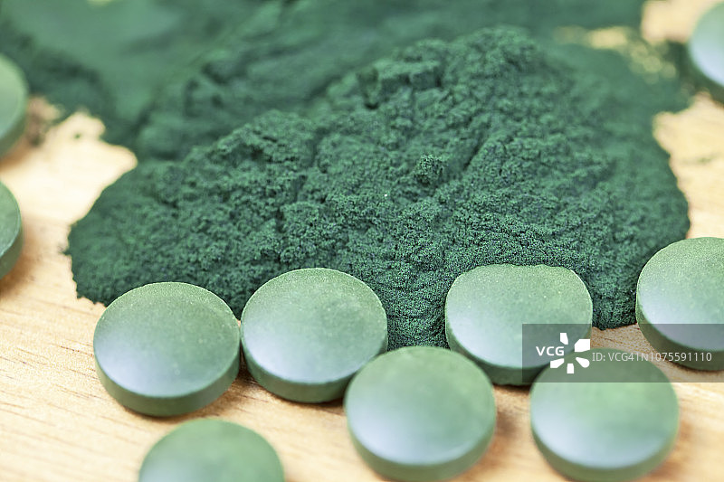 有机螺旋藻图片素材