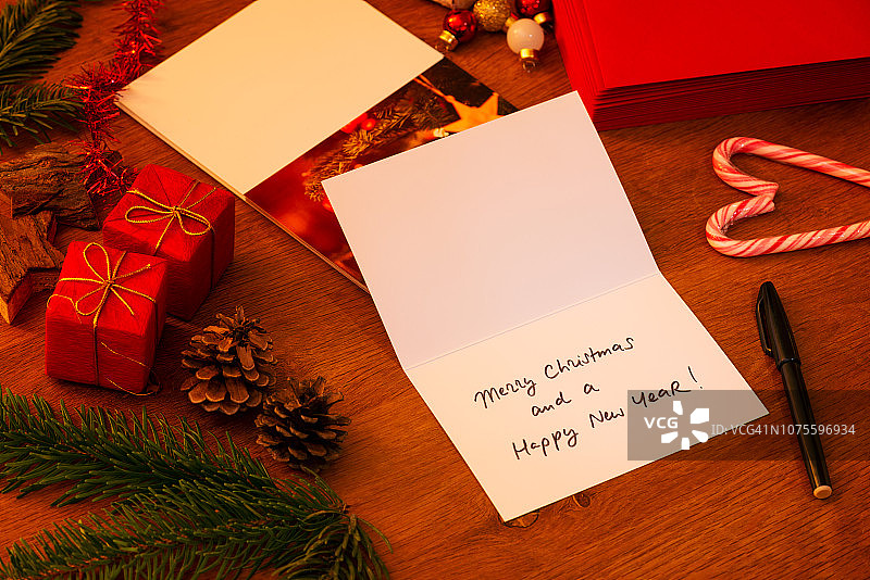 手写圣诞贺卡图片素材