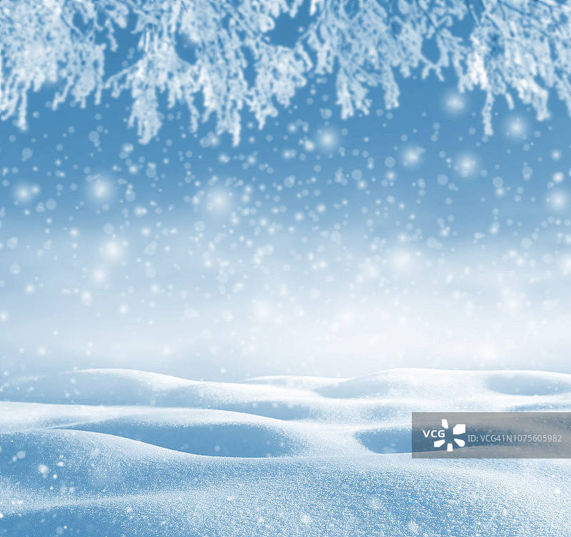 冬天的背景。图片素材
