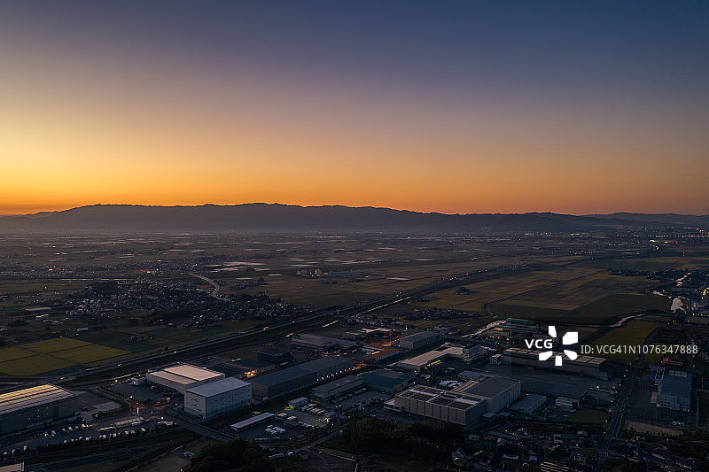 鸟栖市航拍图片素材