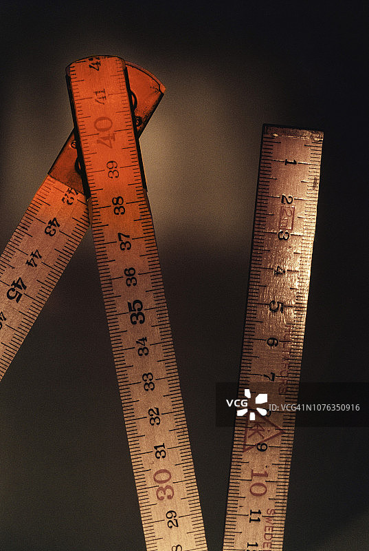 木制码尺图片素材