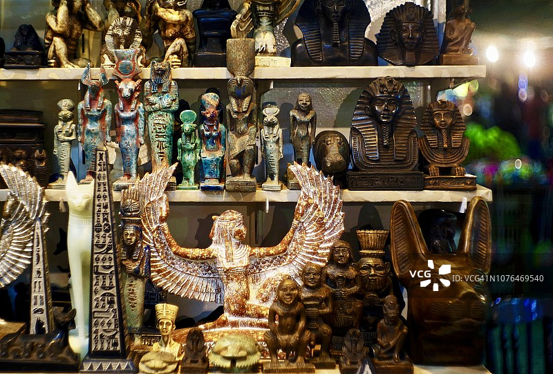 埃及纪念品展示图片素材