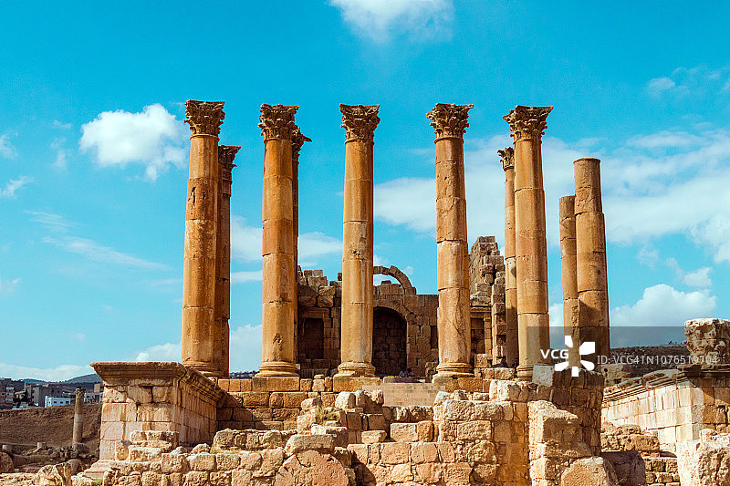 约旦杰拉什阿尔忒弥斯神庙图片素材