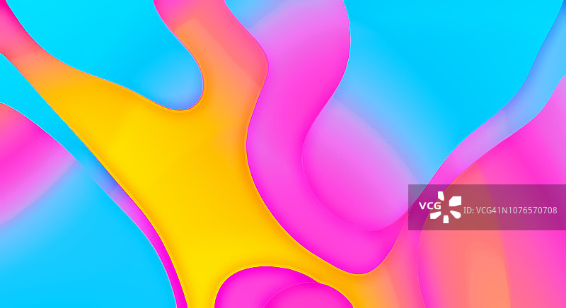 抽象霓虹模糊波浪背景图片素材