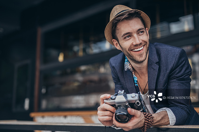 健壮的摄影师图片素材