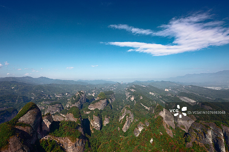 中国八角寨丹霞地貌图片素材