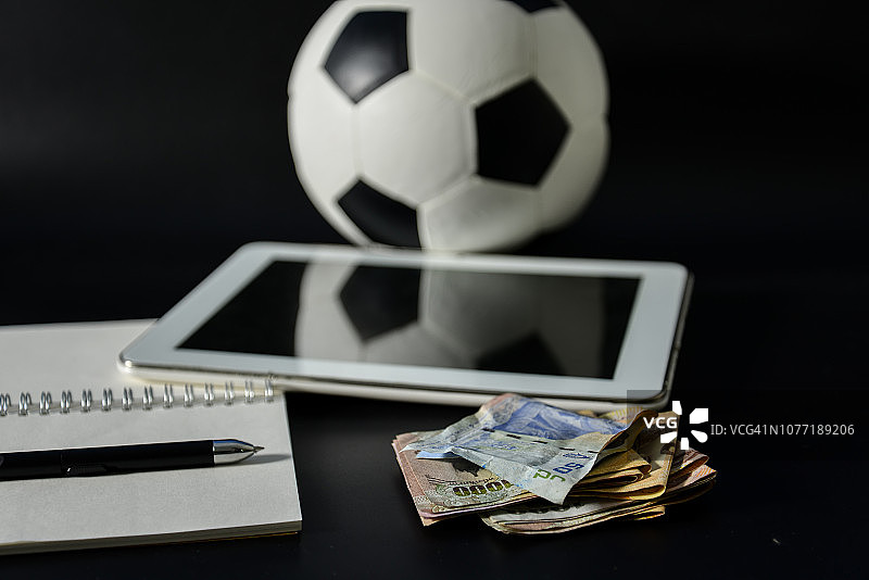 足球博彩盈利概念图片素材
