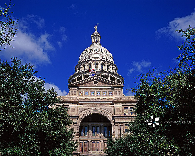 奥斯汀的得克萨斯州议会大厦图片素材