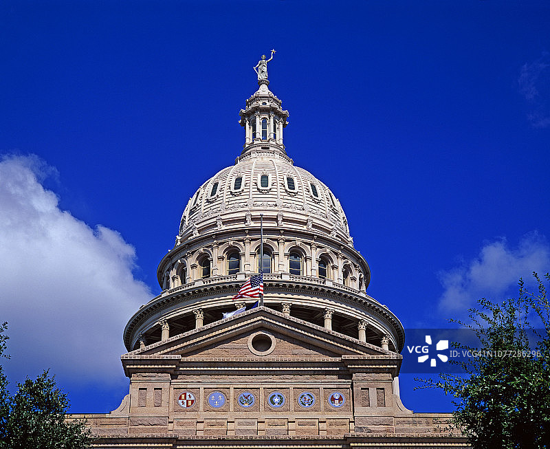 奥斯汀的得克萨斯州议会大厦图片素材