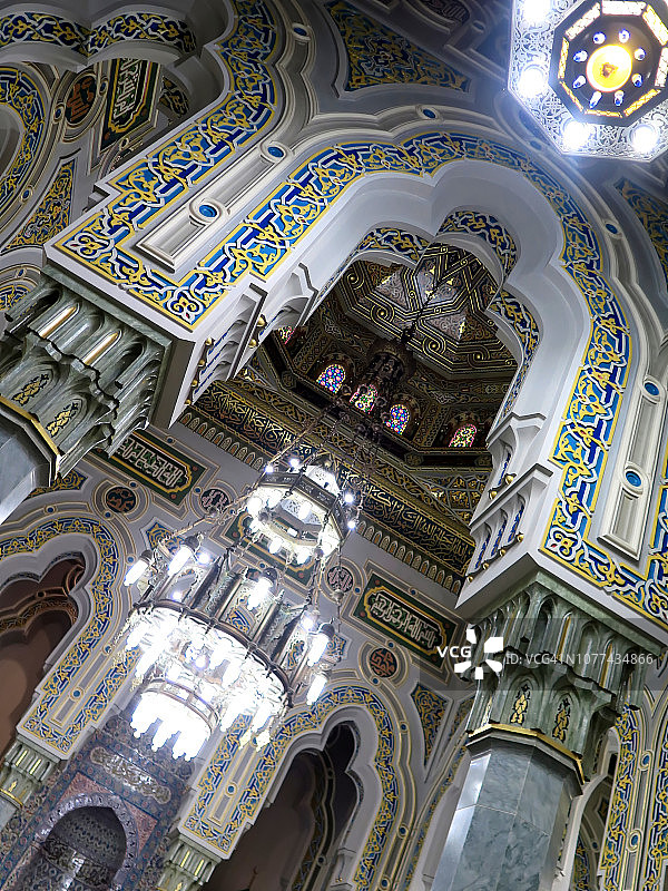 美国华盛顿伊斯兰中心内部图片素材