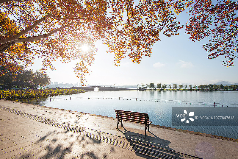 中国杭州西湖秋色图片素材