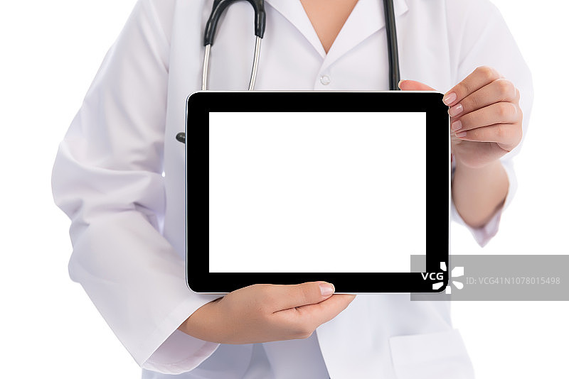 医生使用平板电脑图片素材