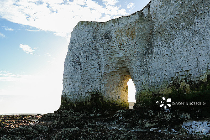 英国肯特郡金斯gate沿海海湾的壮丽景色图片素材