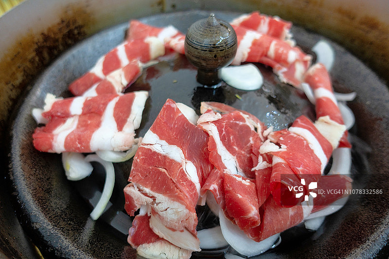 烤羊肉特写图片素材