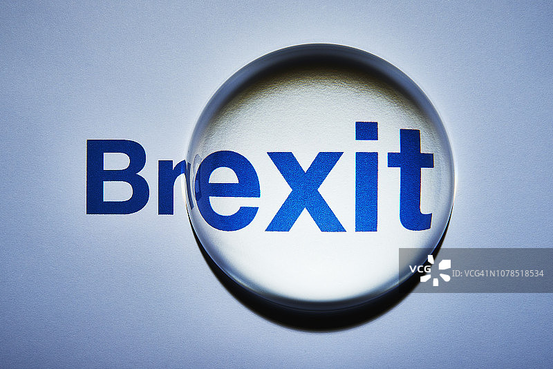 英国脱欧概念特写图片素材