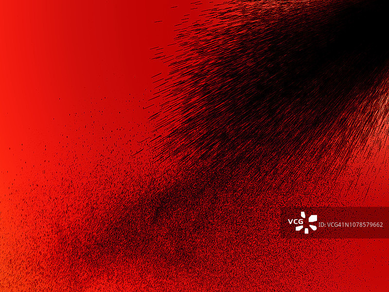 红色背景上黑色水压喷射水滴纹理图片素材