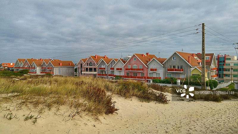 阿威罗的彩色房子图片素材